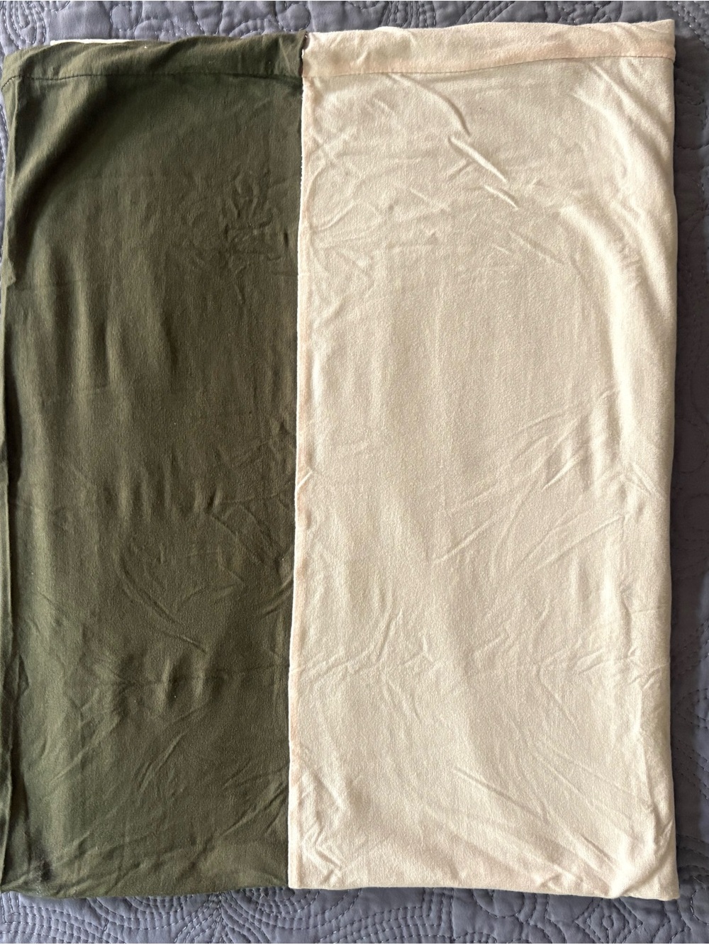 BebeAmour Bonding wrap in Olive/Cream combo